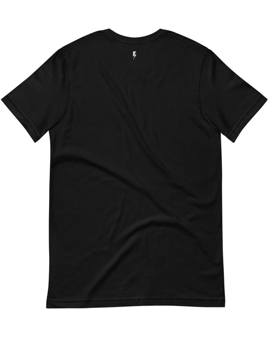 black short-sleeve t-shirt featuring a vintage-inspired graphic of animals sitting at a table with the text "Only the Hungry Eat with Kings" in a bold, gothic font, and the Blvck Exodus logo.