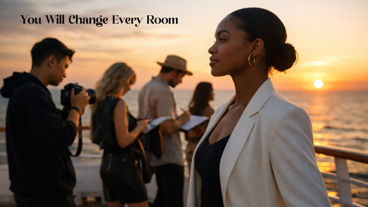 People who command a room rarely start with their voice.